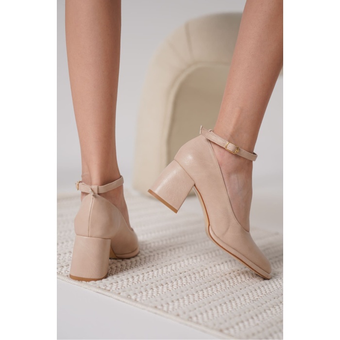 Josephine Kadın Mat Nude Topuklu Ayakkabı