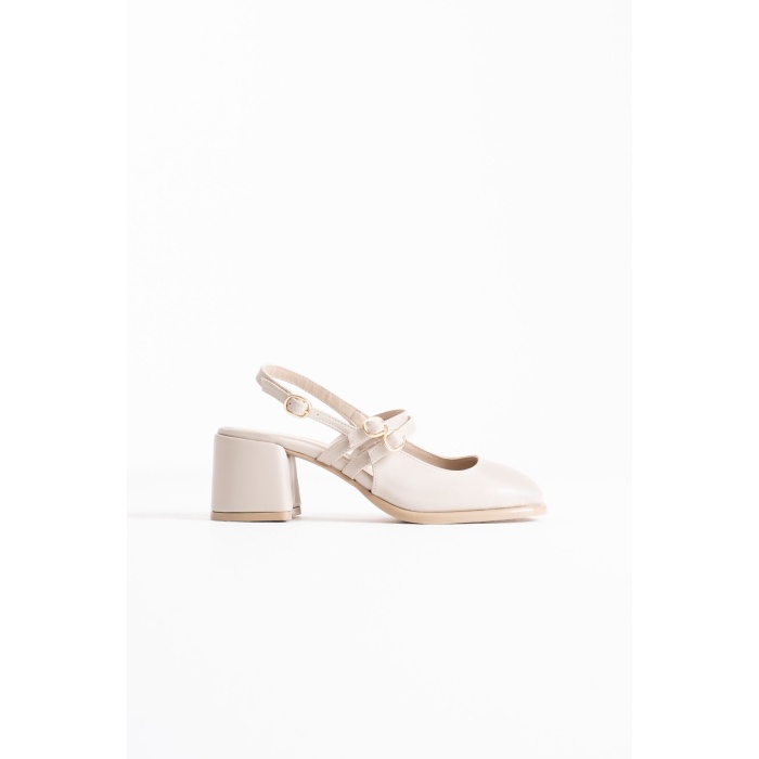 Faye Bej Cilt Kadın Topuklu Ayakkabı