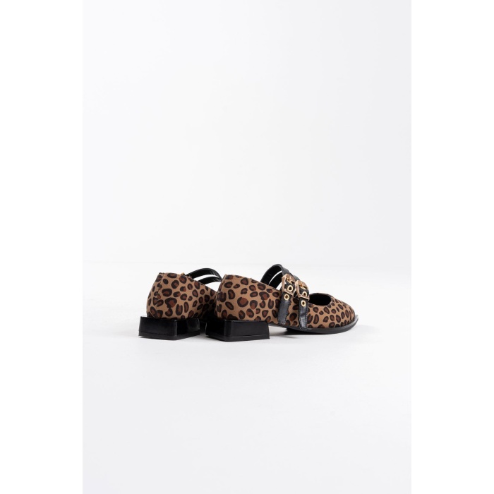 Murder Leopar Kemer Detaylı Kadın Topuklu Ayakkabı