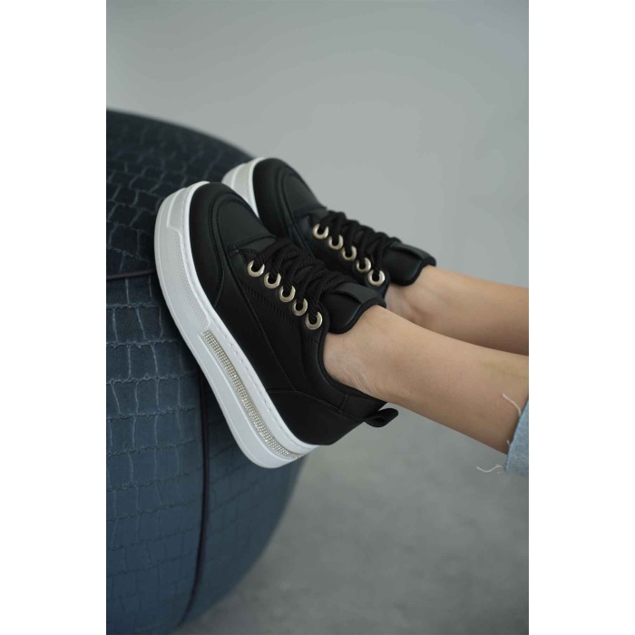 Alice Siyah Kadın Gizli Topuklu Sneaker