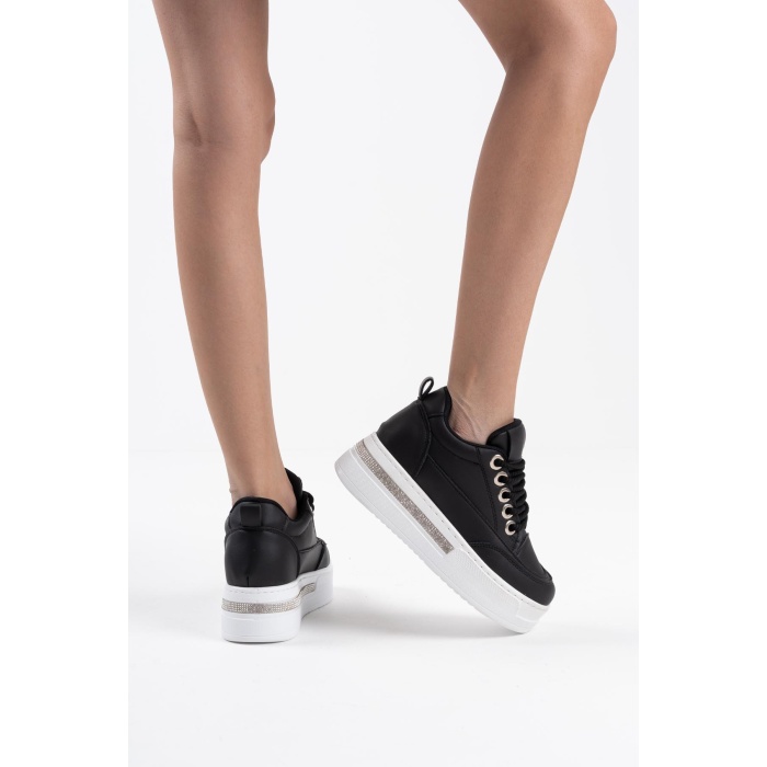 Alice Siyah Kadın Gizli Topuklu Sneaker
