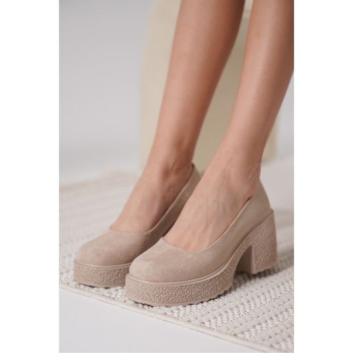 Talya Kadın Bej Süet Günlük Ayakkabı