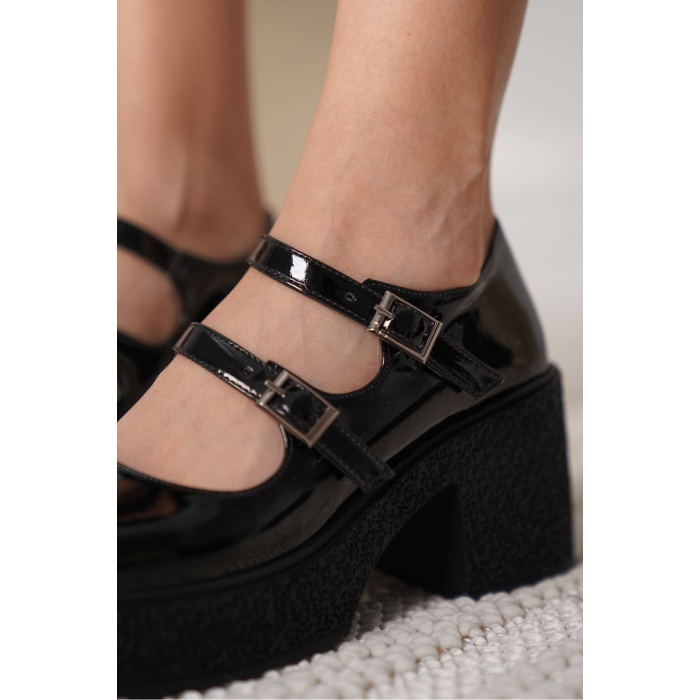 Jasmine Kadın Siyah Rugan Günlük Ayakkabı