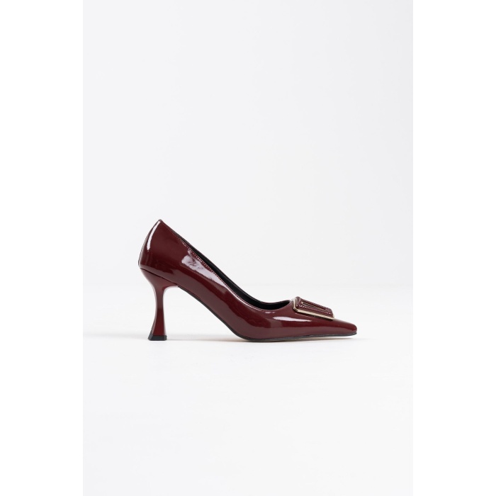 Nora Kadın Bordo Rugan Ayakkabı