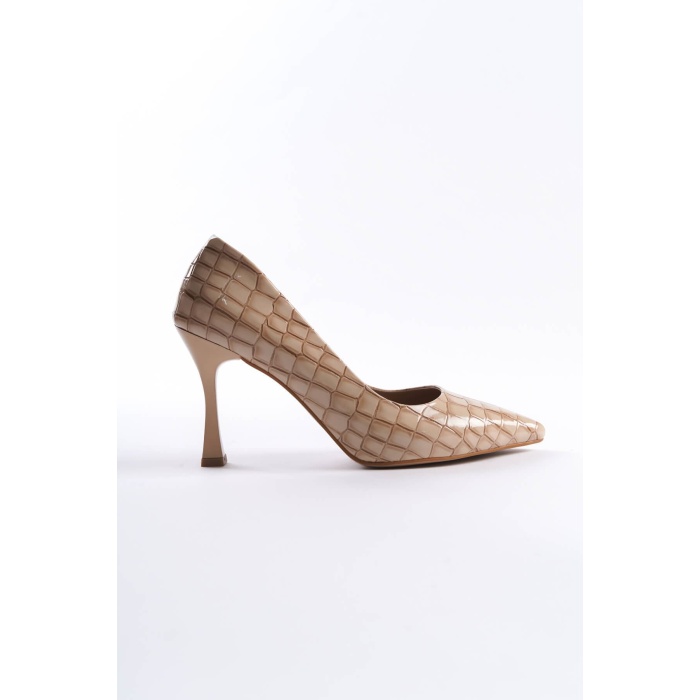 Harper Kadın Nude Kroko Rugan Stiletto