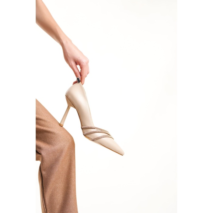 Sonya Nude Taşlı Kadın Ayakkabı