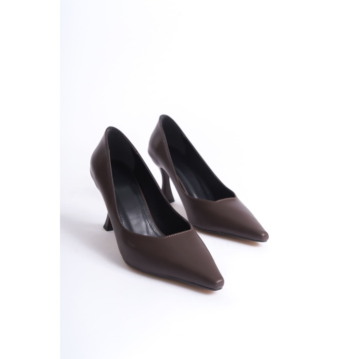 Cordelia Kadın Mat Acı Kahve Stiletto