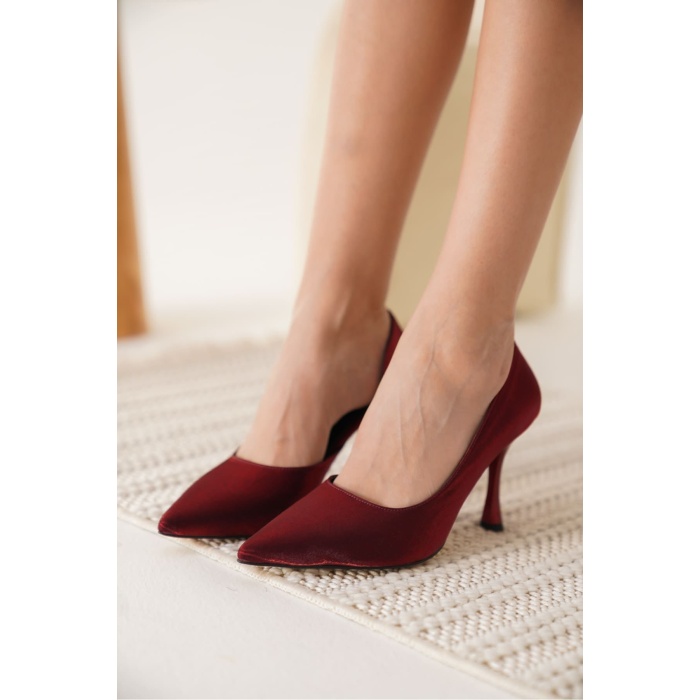Angela Kadın Kırmızı Topuklu Ayakkabı