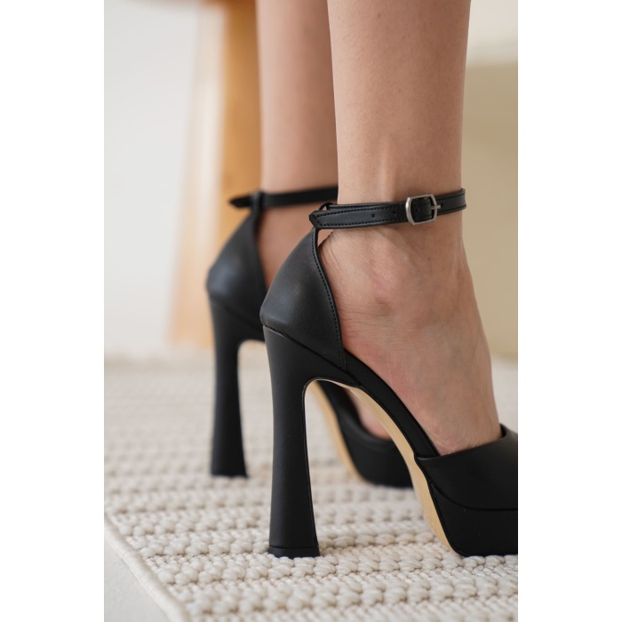 Sage Kadın Siyah Topuklu Ayakkabı