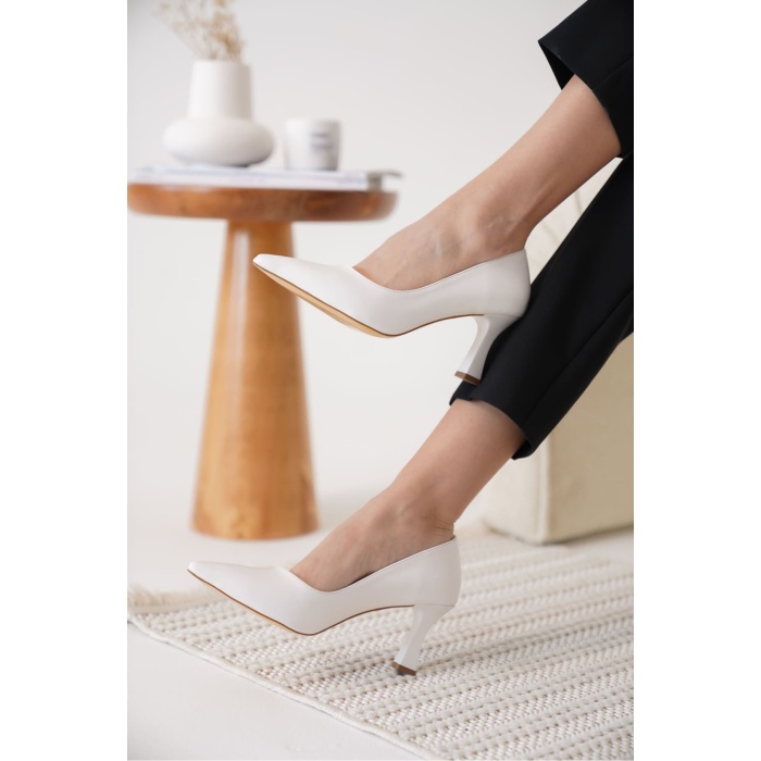 Alexandra Kadın Beyaz Stiletto