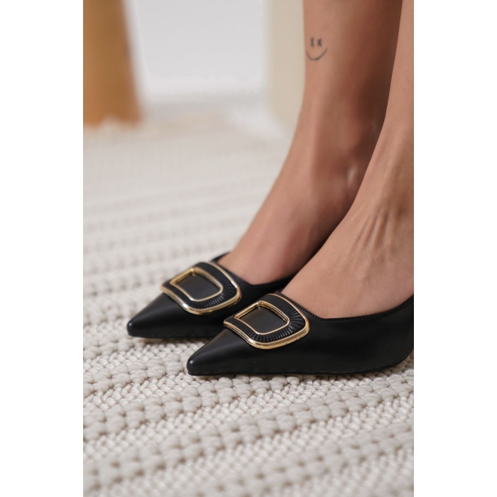 Emery Kadın Siyah Topuklu Ayakkabı