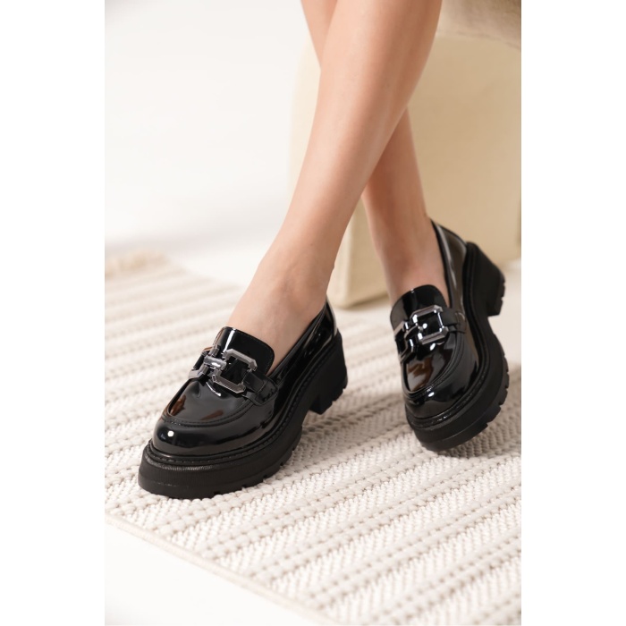 Terry Rugan Siyah Kadın Loafer