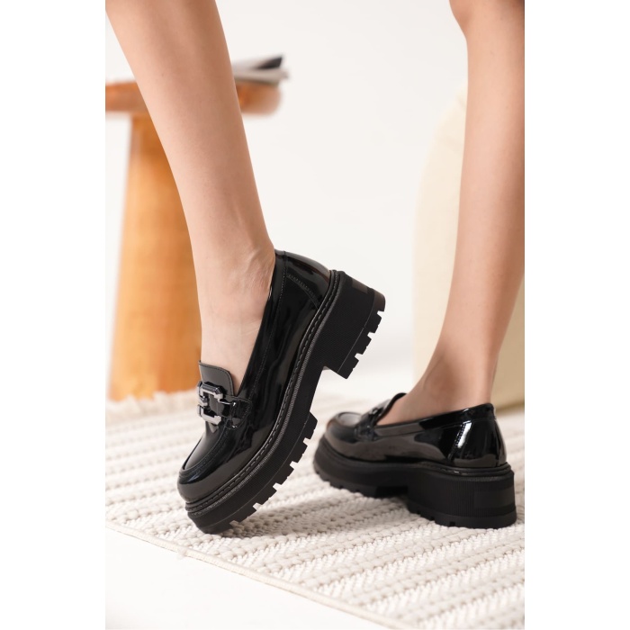 Terry Rugan Siyah Kadın Loafer