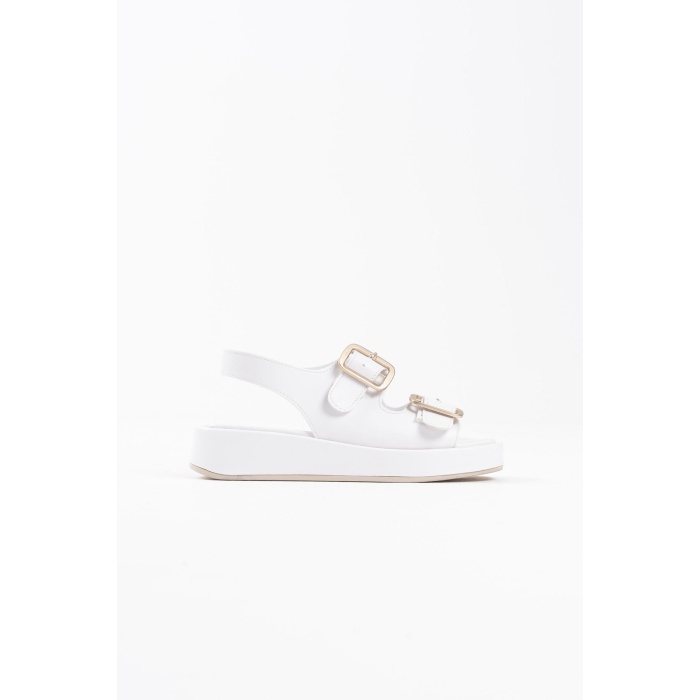 Shery Beyaz Cilt Sandalet