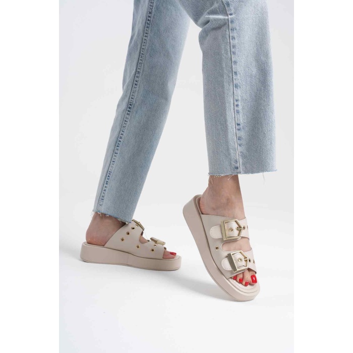 Glos Bej Cilt Terlik