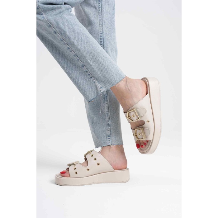 Glos Bej Cilt Terlik