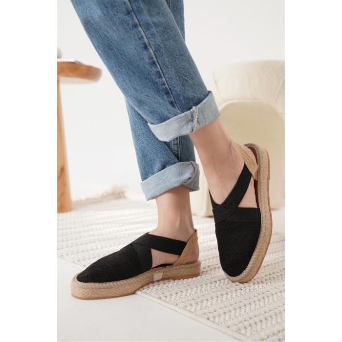 Rosa Kadın Siyah Espadril Ayakkabı