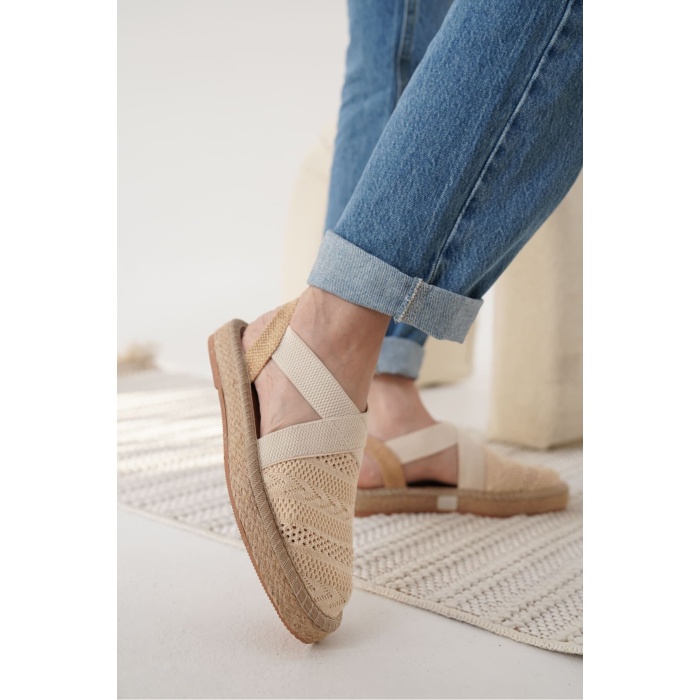 Rosa Kadın Bej Espadril Ayakkabı