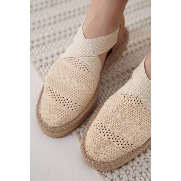 Rosa Kadın Bej Espadril Ayakkabı