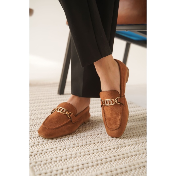 Hera Kadın Süet Taba Günlük Ayakkabı