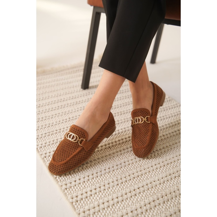 Sally Kadın Süet Taba Günlük Ayakkabı