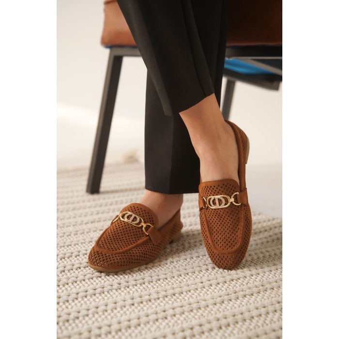 Sally Kadın Süet Taba Günlük Ayakkabı