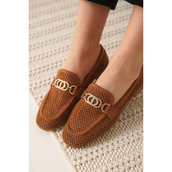 Sally Kadın Süet Taba Günlük Ayakkabı