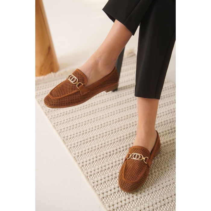 Sally Kadın Süet Taba Günlük Ayakkabı