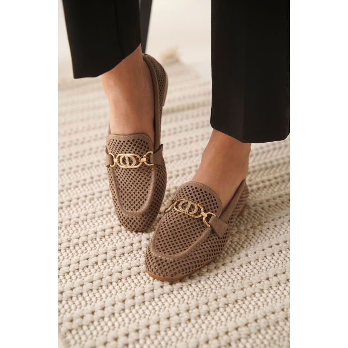 Sally Kadın Süet Vizon Günlük Ayakkabı