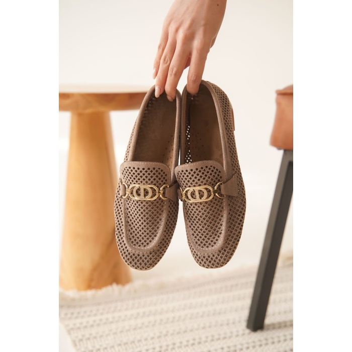 Sally Kadın Süet Vizon Günlük Ayakkabı