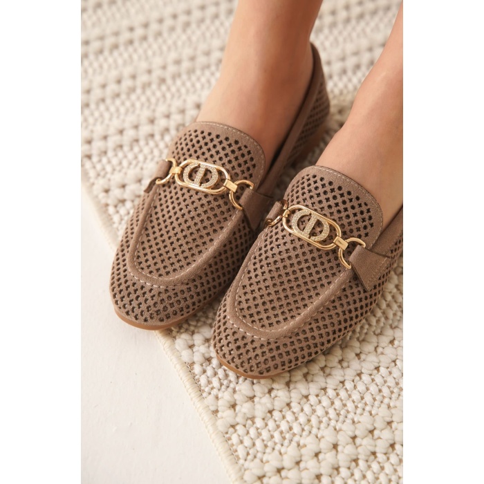 Sally Kadın Süet Vizon Günlük Ayakkabı