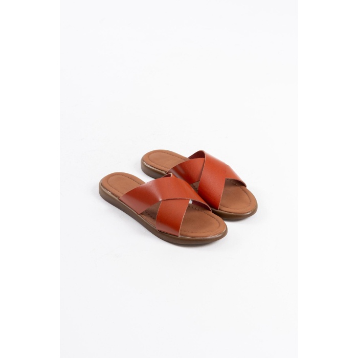 Weasley Kiremit Hakiki Deri Terlik