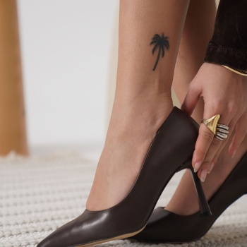 Zelena Kadın Acı Kahve Stiletto