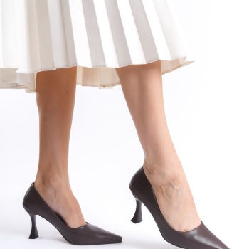 Cordelia Kadın Mat Acı Kahve Stiletto