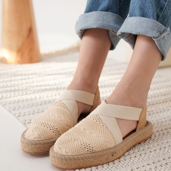 Rosa Kadın Bej Espadril Ayakkabı