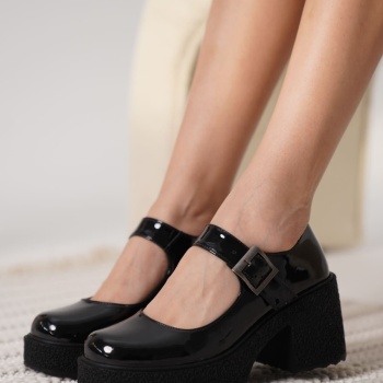 Helen Kadın Siyah Rugan Günlük Ayakkabı