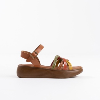 Bera Çok Renkli Hakiki Deri Sandalet