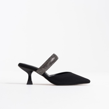 Nina Topuklu Siyah Kadın Terlik