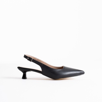 Maried Siyah Cilt Kadın Ayakkabı