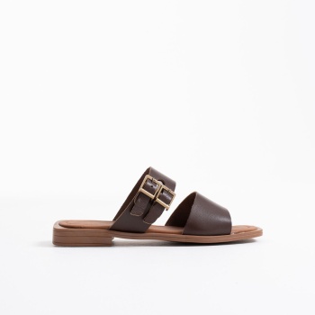 Alessi Acı Kahve Hakiki Deri Terlik