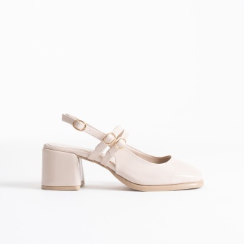 Faye Bej Rugan Kadın Topuklu Ayakkabı