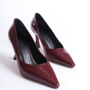Cordelia Kadın Bordo Rugan Stiletto