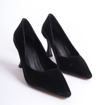Cordelia Kadın Siyah Saten Stiletto