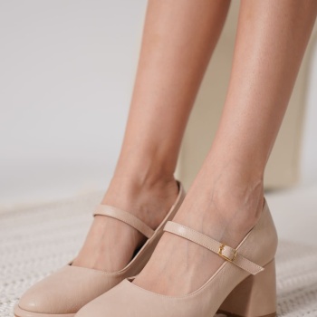 Slay Nude Cilt Kadın Topuklu Ayakkabı