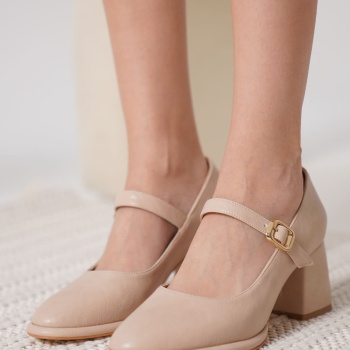 Kelly Nude Cilt Kadın Topuklu Ayakkabı