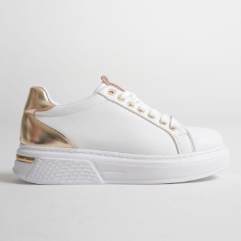 Vega Altın Detaylı Beyaz Kadın Spor Ayakkabı
