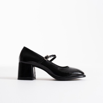 Blown Siyah Rugan Kadın Topuklu Ayakkabı