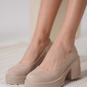 Talya Kadın Bej Süet Günlük Ayakkabı