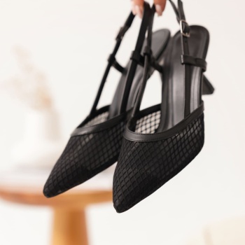 Winstey Kadın Siyah Topuklu Ayakkabı