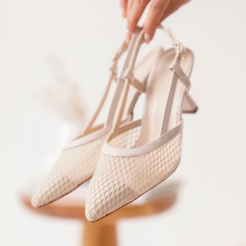 Winstey Kadın Bej Topuklu Ayakkabı